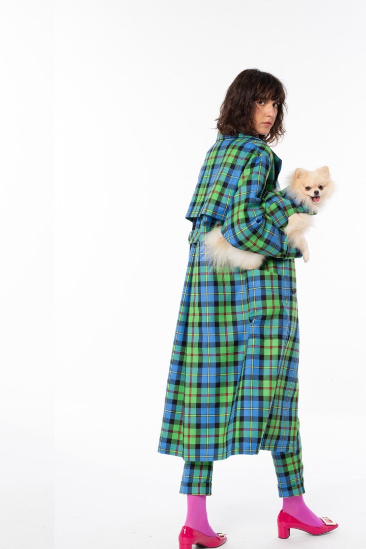 Abbigliamento tartan cane e padrone